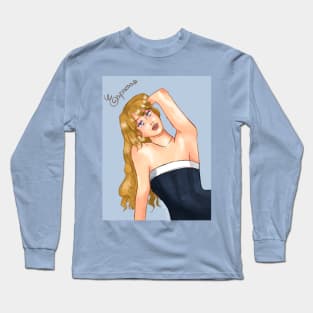 90's Anime Sabrina Capenter Espresso Long Sleeve T-Shirt